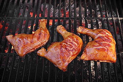 Marinated Chicken Leg Quarters (Skin & Uncut)