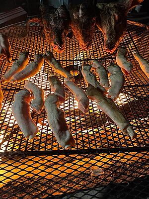 Fire Roasted Paya cut pcs (with skin)