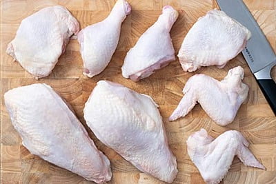 Whole Chicken (Skinless & Cut into Pieces) Whole Chicken (Skinless & Cut into Pieces)