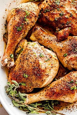 Fire Roasted Country Whole Rooster 4lb (Skin & Cut with Turmeric)-Large/Biryani Cut